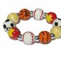 Sports Fanatic Handpainted Stretch Bracelet