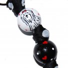 Handpainted Adorable Maltise Puppy Dog Keychain