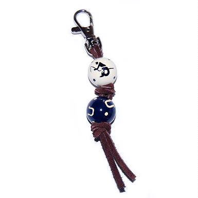 Helping Horse Handpainted Backpack Clip-Navy