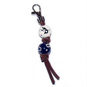 Helping Horse Handpainted Backpack Clip-Navy