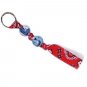 Handpainted Cowboy Boots Western Keychain