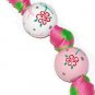 Handpainted Pink Ribbon Breast Cancer Awareness Keychain