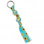 Handpainted Sunflowers Blue& Yellow Flower Keychain