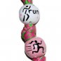 Handpainted Running Jogger Keychain