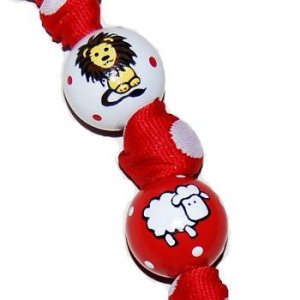 Twilight : Adorable  Lion and Lamb Handpainted Keychain