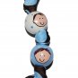 Personalized Mom's Children Faces 2 Bead Handpainted Grosgrain Ribbon Keychain-Special Order