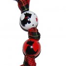 Adorable Plaid Scottie Dog Keychain