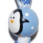 Snowy Happy Penguin Keychain Clip
