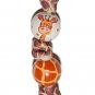 Handpainted Adorable Giraffe Print Keychain
