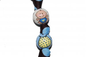 Bouncy Baby Boy Handpainted Keychain