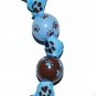 Blue Puppy Dog Paws Handpainted Keychain