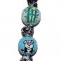 Adorable Panda Bear and Bamboo Handpainted Keychain