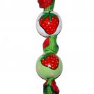 Yummy Strawberry Handpainted Keychain