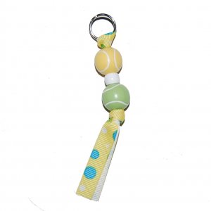Handpainted Tennis Sports Zipper Pull