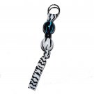 Handpainted Black & White Zebra Zipper Pull