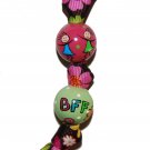 BFF Best Friends Forever Handpainted Keychain