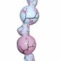 Blooming Pink Flower Handpainted Keychain