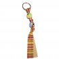Handpainted Wine Lovers Gift Grosgrain Ribbon Keychain