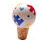 Handpainted Autism Awareness Puzzle Wine Stopper