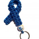 Hand-Painted Autism Awareness Puzzle Paracord Keychain