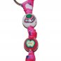 Handpainted Book, Apple, Teacher Grosgrain Ribbon Keychain