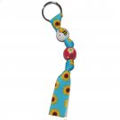 Handpainted Bee Happy Keychain