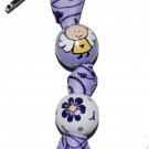 Pancreatic Cancer Awareness Handpainted Keychain