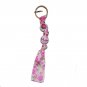 Handpainted Pink Fight Like A Girl Boxing Cancer Awareness Keychain