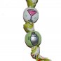 Martini & Olives Grosgrain Ribbon Keychain