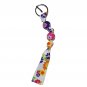 Bright Botanical Flowers Handpainted Keychain