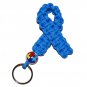 Hand-Painted Autism Awareness Puzzle Heart Paracord Keychain