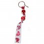 All My Love Heart Handpainted Grosgrain Ribbon Keychain