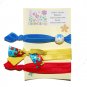 Handpainted Autism Awareness Foldover Elastic FOE Hair Tie Bracelets - Set of 3