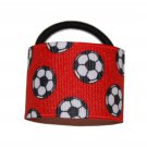 Cute Red Soccer Balls Hair Cuffs