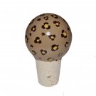 Handpainted Leopard Wine Stopper
