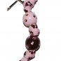 Pink Puppy Dog Paws Handpainted Keychain