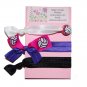 Handpainted Volleyball Foldover Elastic FOE Hair Tie Bracelets - Set of 3
