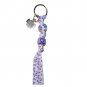 Handpainted "Memories Matter" Alzheimer Awareness Forget Me Not Keychain