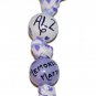 Handpainted "Memories Matter" Alzheimer Awareness Forget Me Not Keychain