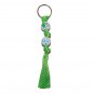Handpainted Teacher's Little Book Worm Reading Keychain