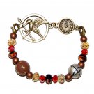 Mockingjay Clock Arena Games Bronze Stretch Bracelet