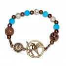 Mockingjay Clock Arena Games Bronze Stretch Bracelet