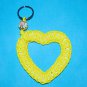 Handpainted Angel Pediatric Cancer Awareness Ribbon Heart Paracord Keychain