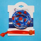 Basketball Sport Handmade Flower Foe Elastic Headband & Matching Hair Tie