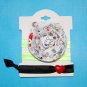 Doodle Puppy Dog Handmade Flower Foe Elastic Headband & Matching Hair Tie