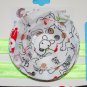 Doodle Puppy Dog Handmade Flower Foe Elastic Headband & Matching Hair Tie