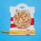 Cute Fox Says Handmade Flower Foe Elastic Headband & Matching Hair Tie