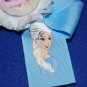 Handpainted Elsa Character grosgrain Ribbon Large Bow Hair Clip