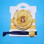 Handmade Fabric Flower Teddy Bear Foe Elastic Headband and Matching Hair tie