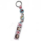 Handpainted Follow the Yellow Brick Road to OZ Inspire Grosgrain Ribbon Keychain
